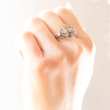 Anello Art Déco in oro bianco 18K con diamanti (0.54ctw ca.), anni ‘20/‘30