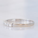 Veretta vintage in oro bianco 14K con diamanti (0.15ctw ca.), anni ‘70