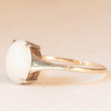 Anello Art Déco in oro giallo e bianco 9K con opale (1.40ct ca.), anni ‘30