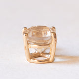 Ciondolo vintage in oro giallo 10K con eliodoro (1.80ct ca.), anni ‘70