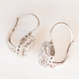 Orecchini in oro bianco 18K con diamanti di taglio brillante (0.40ctw ca.), anni ‘90
