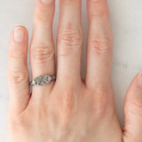 Anello medievale in argento con incisioni, XI/XIV secolo d.C.