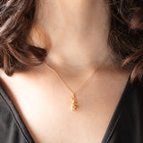 Ciondolo vintage a forma di coniglietto in oro giallo 18K