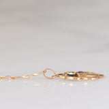 Pendente antico lavalier in oro giallo 9K con ametiste (0.18ct ca.) e perline bianche, anni ‘10/‘20