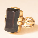 Anello antico in oro giallo 18K con onice, primi del ‘900