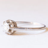 Solitario antico in platino con diamante di taglio brillante (0.59ct ca.), anni ‘30