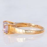 Anello da cocktail vintage in oro giallo 9K con ametrina (1.38ct)
