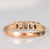 Veretta antica in oro giallo 9K con opali (0.20ctw ca.), anni ‘10/‘20