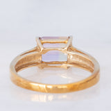 Anello da cocktail vintage in oro giallo 9K con ametrina (1.38ct)