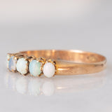 Veretta antica in oro giallo 9K con opali (0.20ctw ca.), anni ‘10/‘20