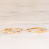 Orecchini Claddagh vintage in oro giallo 9K
