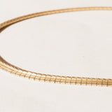 Collana vintage in oro giallo 8K con maglia omega