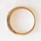 Veretta vintage in oro giallo e bianco 9K con tanzaniti (0.40ctw ca.) e diamanti, anno ‘2008