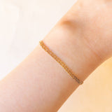 Braccialetto morbido vintage in oro giallo 9K