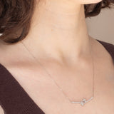 Collier vintage in platino con diamanti (0,43ctw)