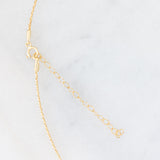 Collana vintage in oro giallo 8K con granati e diamanti, anni ‘70/‘80