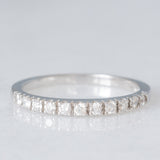 Mezzo eternity vintage in oro bianco 18K con diamanti di taglio brillante (0.33ctw ca.), anni ‘90/anni ‘2000