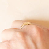 Anello da sigillo vintage in oro giallo 9K, anno 1992