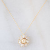 Collana vintage in oro giallo 18K con diamanti (1.15ctw), anni ‘90