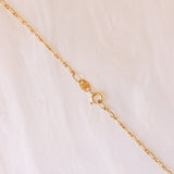 Collier vintage in oro giallo 9K con cammei, anno 1991