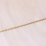 Collier vintage in oro giallo 8K con granati, anni ‘50/‘60
