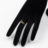 Anello vintage in oro giallo 9k con zaffiri
