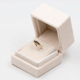 Anello vintage in oro giallo 9k con zaffiri