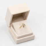 Anello vintage in oro giallo 14k con diamanti (0,60ctw), anni '70