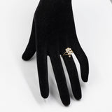 Anello vintage in oro giallo 14k con diamanti (0,60ctw), anni '70