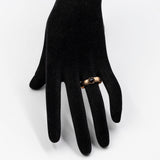 Anello antico in oro giallo 8k con granato