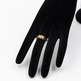 Anello solitario in oro bicolore 18K con diamante di taglio brillante (0.45ctw ca.), anni '50