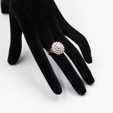 Anello vintage in oro bianco 18K con diamanti (1.18ctw ca.), anni '70