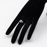 Anello vintage in oro bianco 14k e diamanti (0,26ctw), anni '60