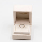 Anello vintage a riviera in oro bianco 18k e diamanti (0,28ctw), anni '60