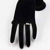 Anello vintage trilogy in oro giallo 9K e argento con diamanti