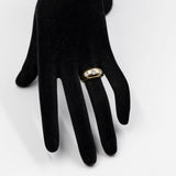 Anello vintage in oro giallo 14k con tre diamanti (0,75ctw), anni '80