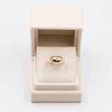 Anello vintage in oro giallo 14k con tre diamanti (0,75ctw), anni '80