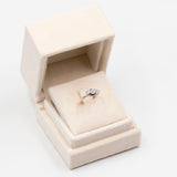 Anello vintage trilogy in oro giallo 9K e argento con diamanti