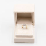 Anello vintage in oro giallo 14k e diamanti (0,08ctw)