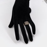 Anello vintage harem a 4 anelli in oro giallo 14k e zaffiri