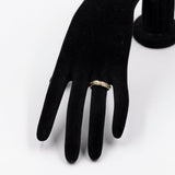 Anello vintage in oro giallo 9k con topazi azzurri