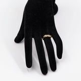 Anello vintage in oro giallo 9k con topazi azzurri