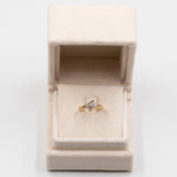Anello vintage in oro giallo 9k con diamanti (0,12ctw)