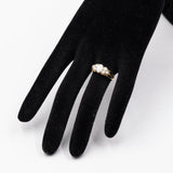 Anello vintage in oro giallo 9K con opali