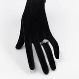 Anello vintage in platino 900 con 1ct di diamanti di taglio brillante
