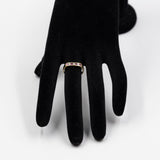 Anello vintage in oro 14k con rubini e diamanti