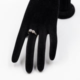 Anello in oro giallo e bianco 14k con diamanti di taglio vecchio (0.60ctw), anni '40