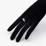 Anello in oro giallo e bianco 14k con diamanti di taglio vecchio (0.60ctw), anni '40