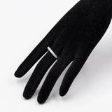 Anello vintage a veretta in oro bianco 14k con diamanti (0,90ctw), anni '70