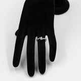 Anello contrarier vintage in platino con diamanti (0,50ctw)